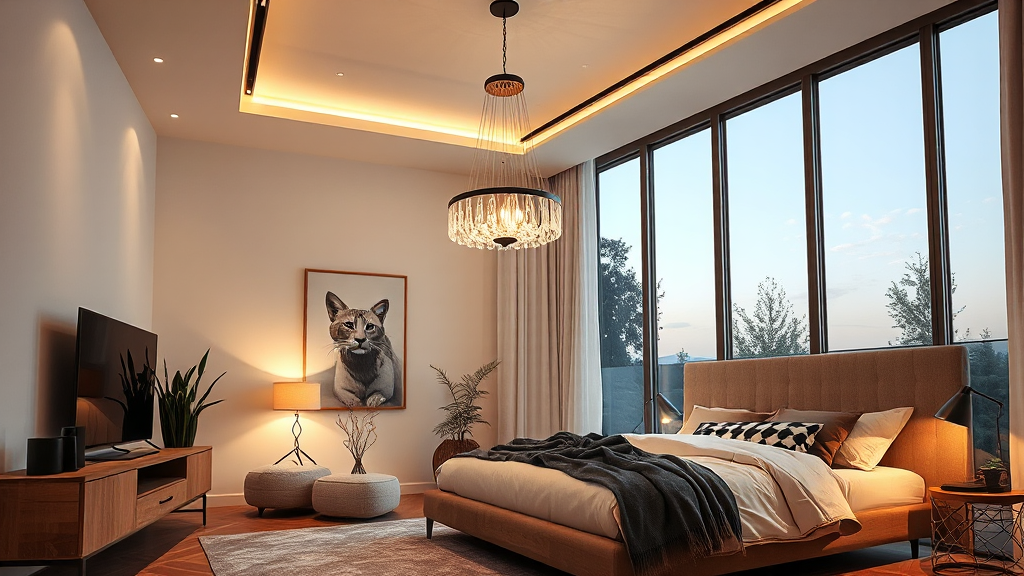 Lustre dormitor: Cum alegi iluminarea perfectă pentru camera de odihnă